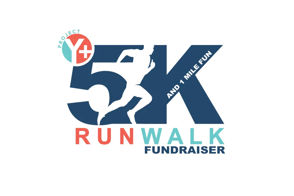 Logotipo del evento Carrera/Caminata 5K y Carrera Divertida de 1 Milla de Project Youth+
