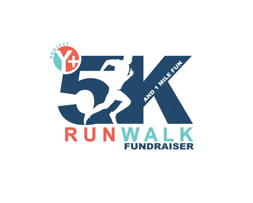 Logotipo del evento Carrera/Caminata 5K y Carrera Divertida de 1 Milla de Project Youth+